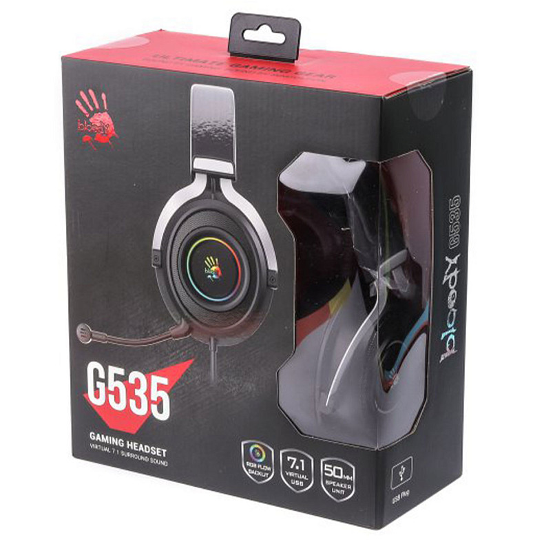 Навушники Bloody G535 Black+Silver