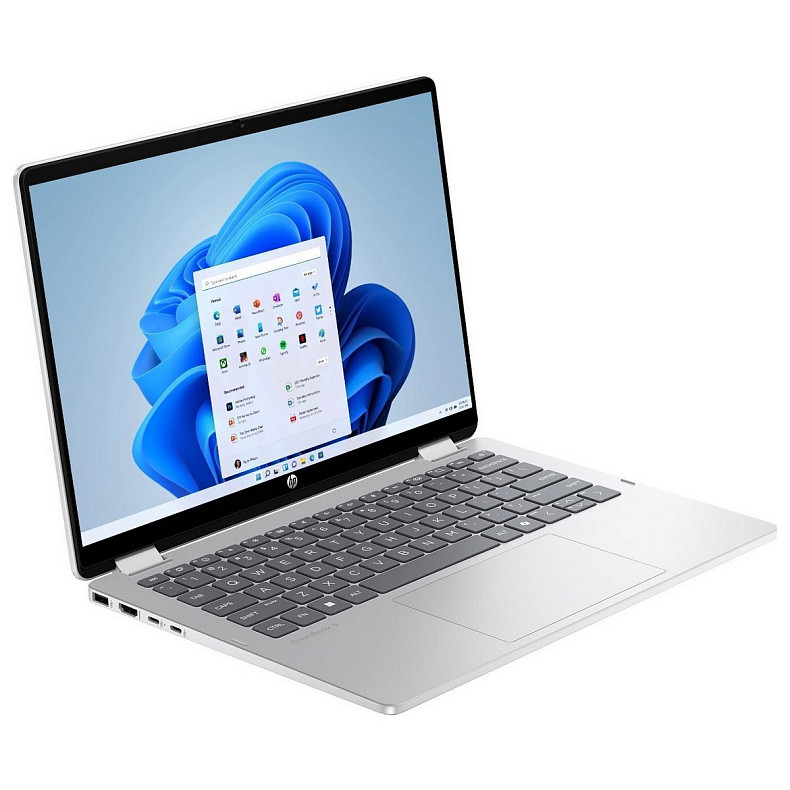 Ноутбук HP OmniBook 5 Flip x360 14" WUXGA IPS Touch, Intel 5-120U, 16GB, F1TB, UMA, DOS, сріблястий