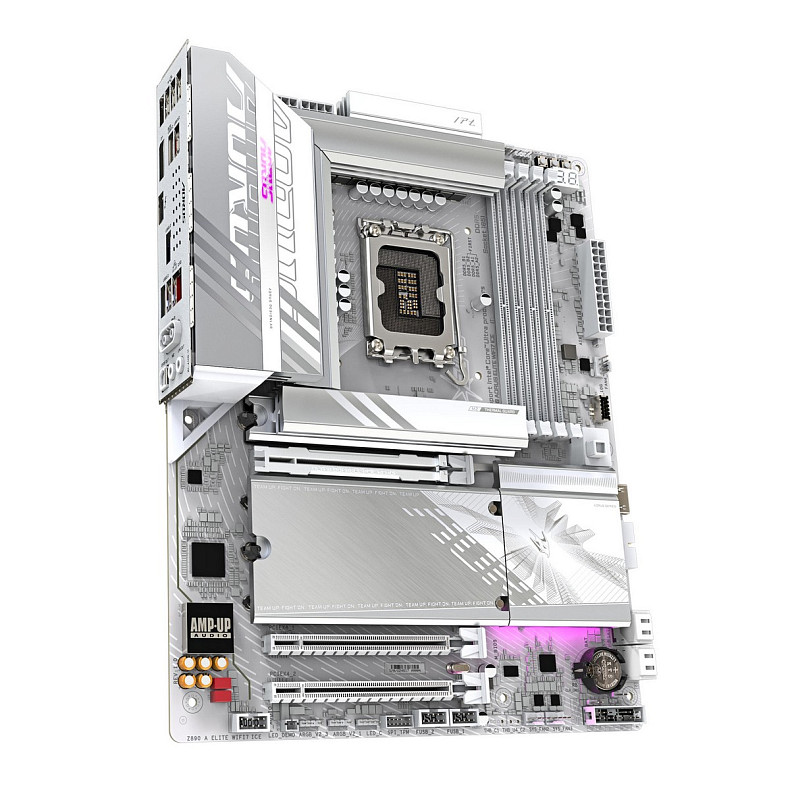 Материнська плата GIGABYTE Z89 AORUS ELITE WF7 ICE s1851 Z890 4xDDR5 M.2 HDMI DP Wi-Fi BT ATX білий