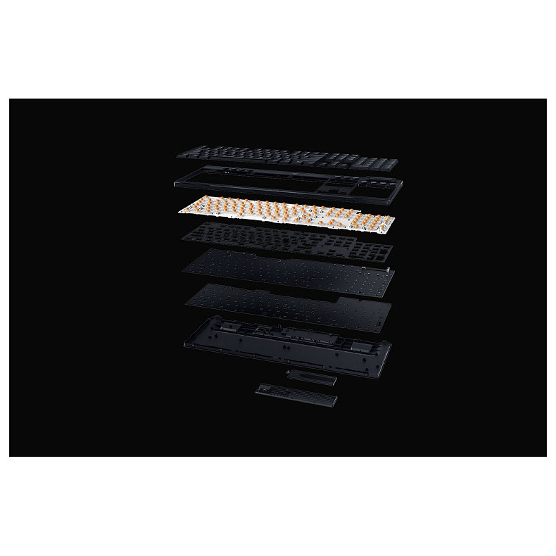 Клавіатура Razer BlackWidow V4 Low-profile HyperSpeed, 104key, Green Switch, USB-A/WL/BT,