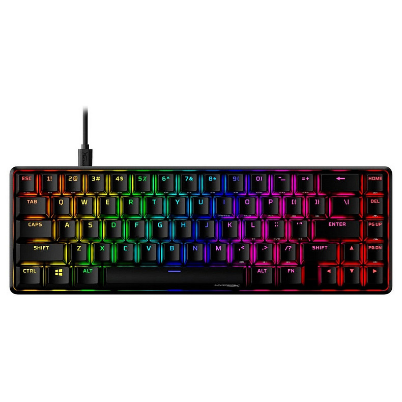 Клавіатура механічна HyperX Alloy Origins 65 67key, Red, USB-A, EN/UA, RGB, чорний