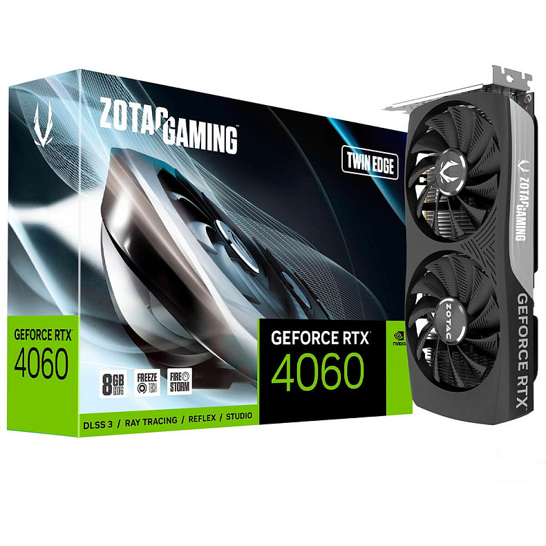 Відеокарта ZOTAC GeForce RTX 4060 Ti 16GB GDDR6X Twin Edge (ZT-D40620E-10M)