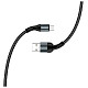 Кабель ColorWay USB-microUSB, nylon, 2.4А, 1м, Black (CW-CBUM045-BK)