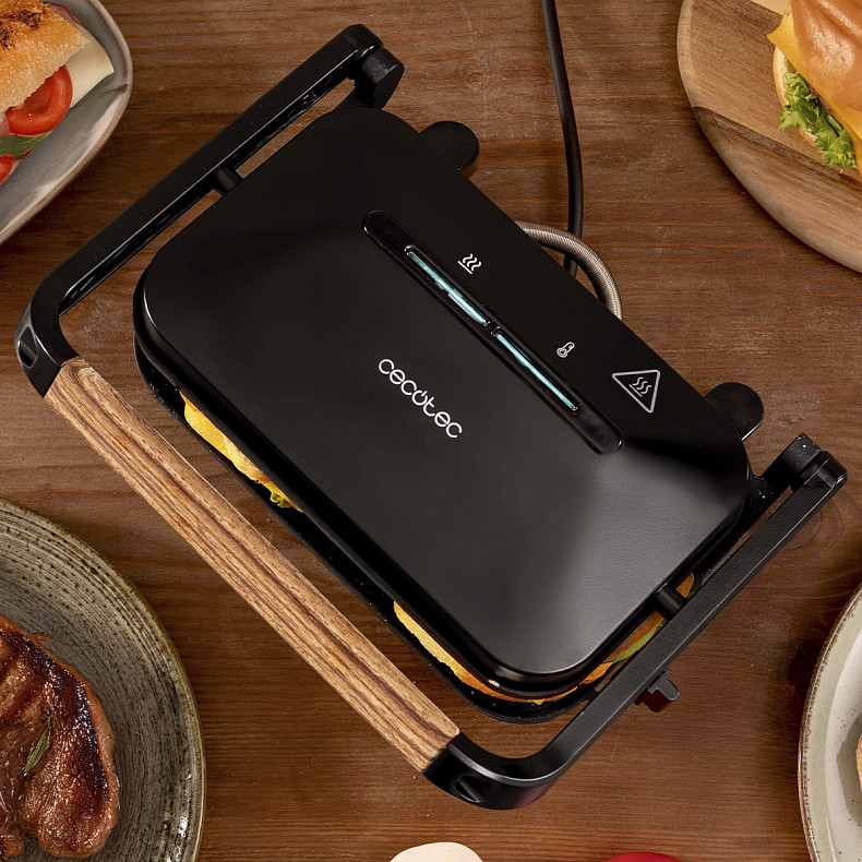 Гриль електричний CECOTEC Rock'nGrill 1200 Wood B