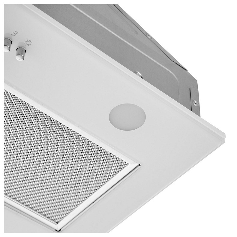 Витяжка Ardesto вбудована, 52см, 700м3ч, скло, 2х1Вт LED, кнопкове, білий