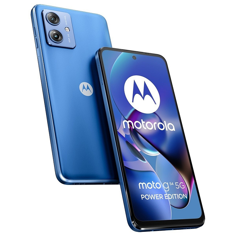 Смартфон Motorola Moto G54 12/256GB Dual Sim Pearl Blue (PB0W0007RS)