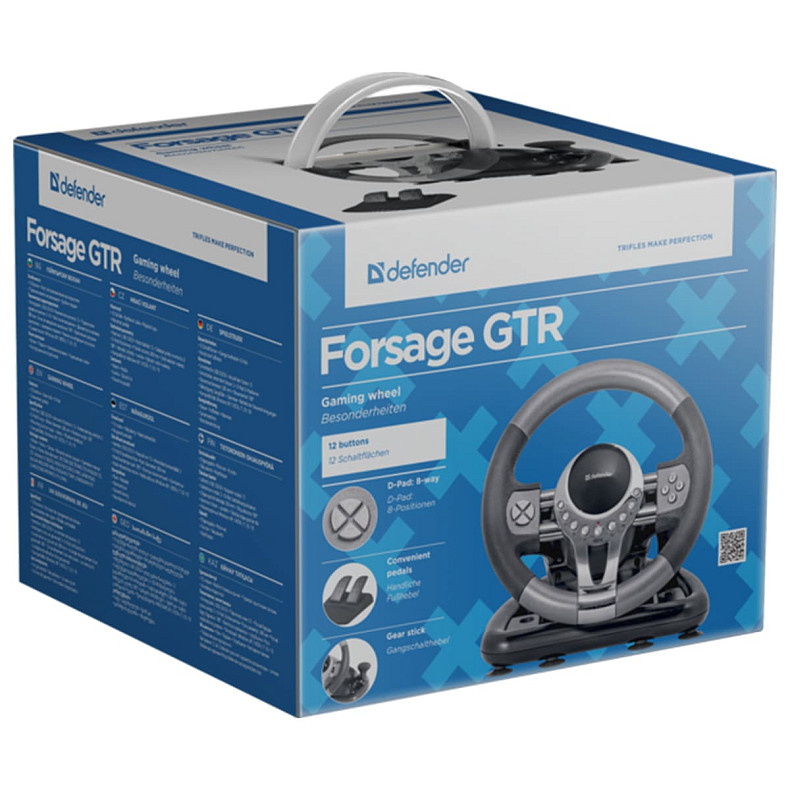 Кермо ігрове DEFENDER FORSAGE (USB) (64367)