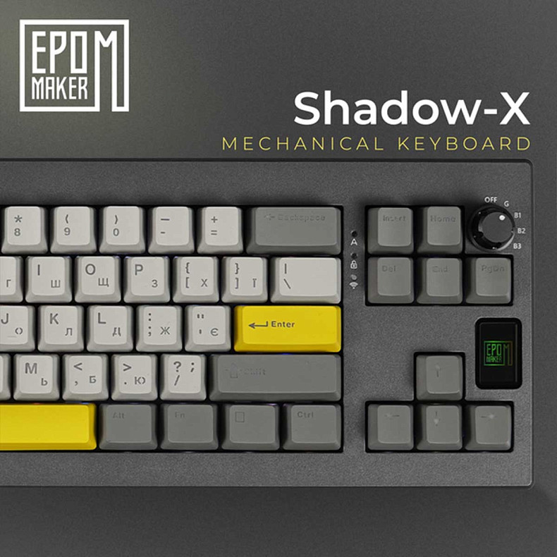 Клавіатура EPOMAKER Shadow-X Flamingo Black (SHX-B-F)
