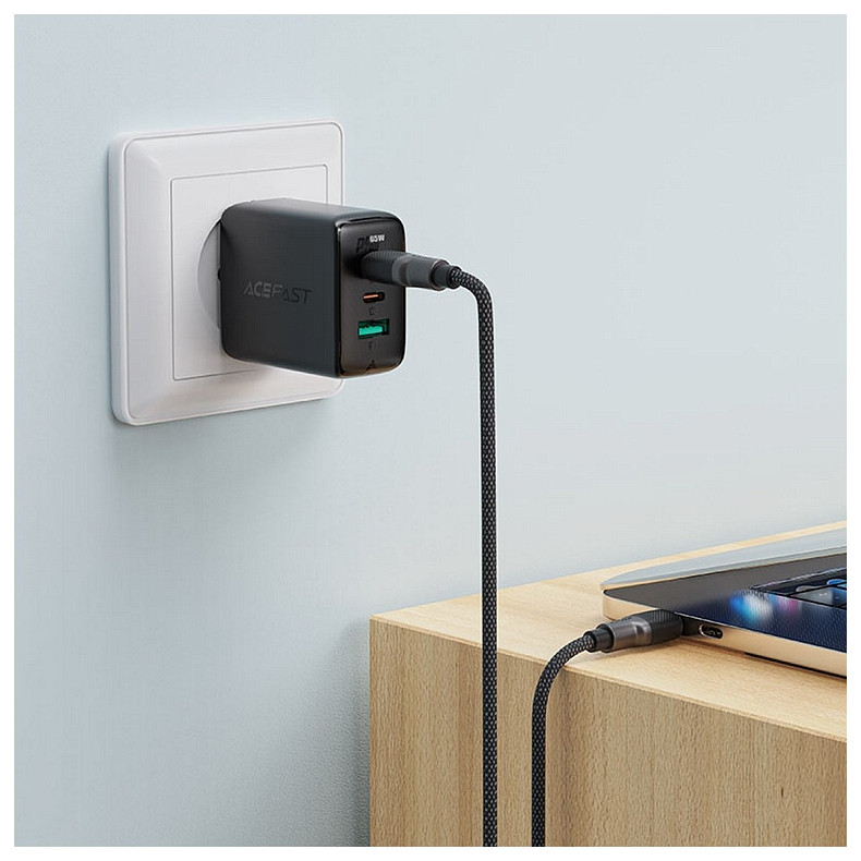 Кабель USB 2.0 USB-C to USB-C, 1,2 м, 3.0A, silicone braid C10-03 Acefast