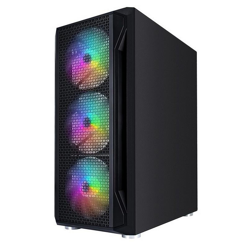 Корпус 1stPlayer X5-BK-4F1-PS-600FK-EU Black 600W