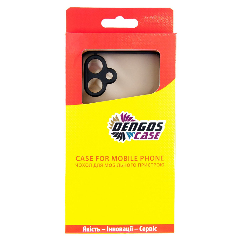 Чeхол-накладка Dengos Matt для Samsung Galaxy A06 SM-A065 Black (DG-TPU-MATT-157)