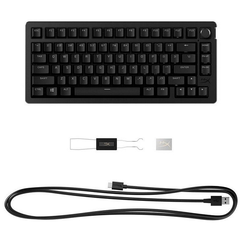 Клавіатура HyperX Alloy Rise 75 PBT Mechanical HyperX Red Black (7G7A4AA)
