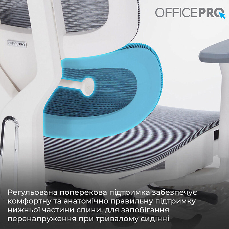 Крісло офісне OfficePro Skyline OC750-W-DG-DG