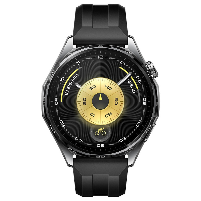 Смарт-часы Huawei Watch GT 6 46mm Black with Black Fluoroelastomer Strap (55020FTX)