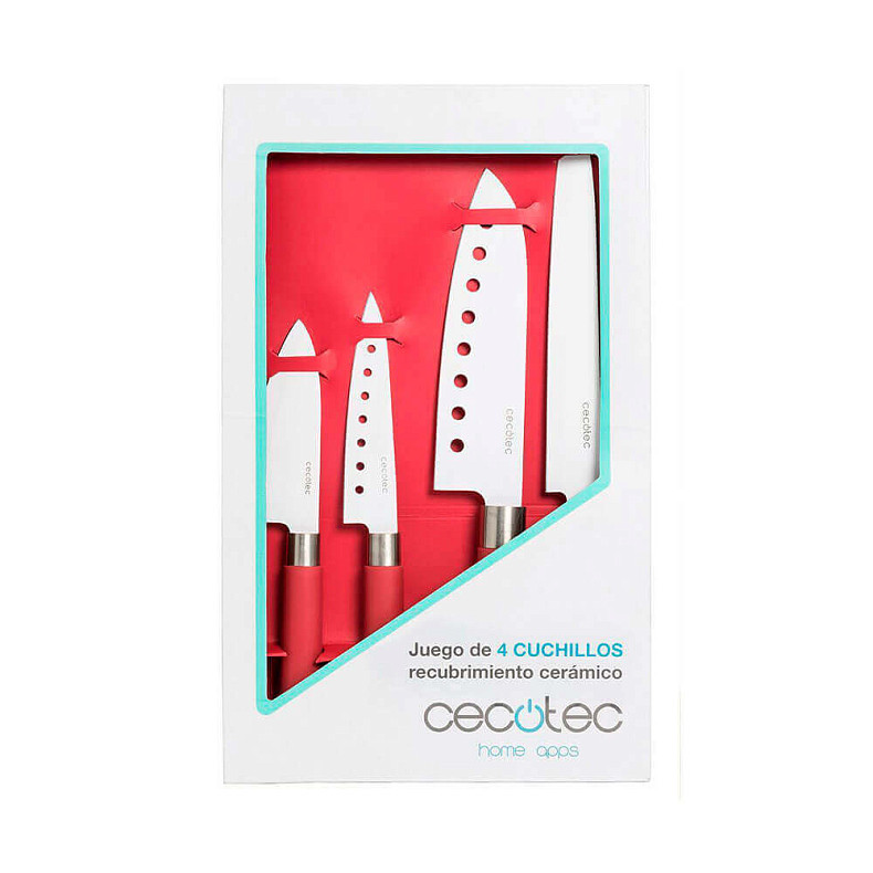 Набор ножей Cecotec 4 Santoku Ceramic-Coated Kit