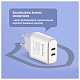 Сетевое зарядное устройство ColorWay Power Delivery Port PPS USB (Type-C PD + Type-C PD) (40W) White