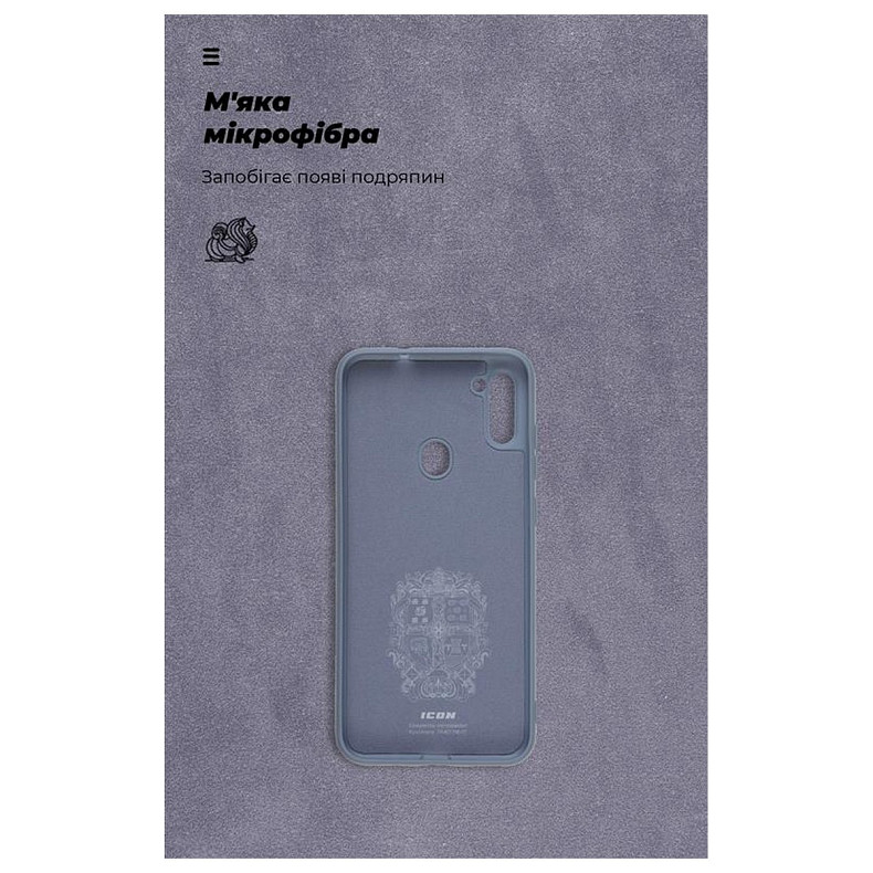 Чехол-накладка Armorstandart Icon для Samsung Galaxy A11 SM-A115/M11 SM-M115 Camera cover Blue