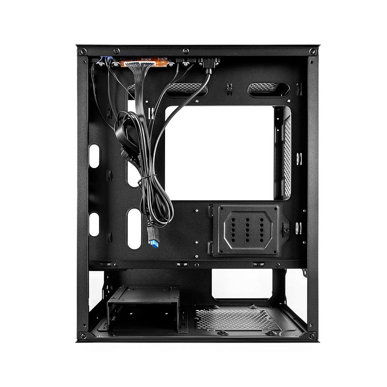 Корпус 1stPlayer X4-M-BK-2F1P-1F1 Black без БП