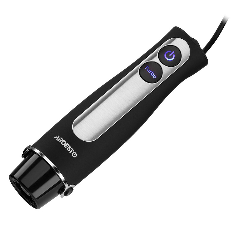 Блендер Ardesto занурювальний HBG-800BDWHCH, 800Вт, 3в1, чаша-600мл, чорно-сріблястий