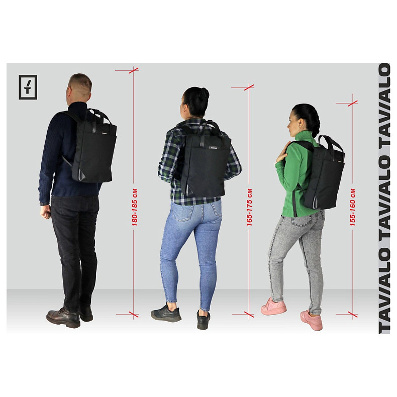 Рюкзак Tavialo CityLife TC11.5 чорний, 11.5л (TC11.5-124BL)