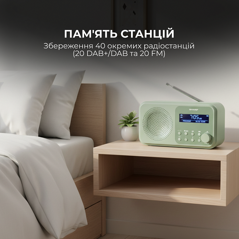 Радіоприймач Sharp DR-P420 Green