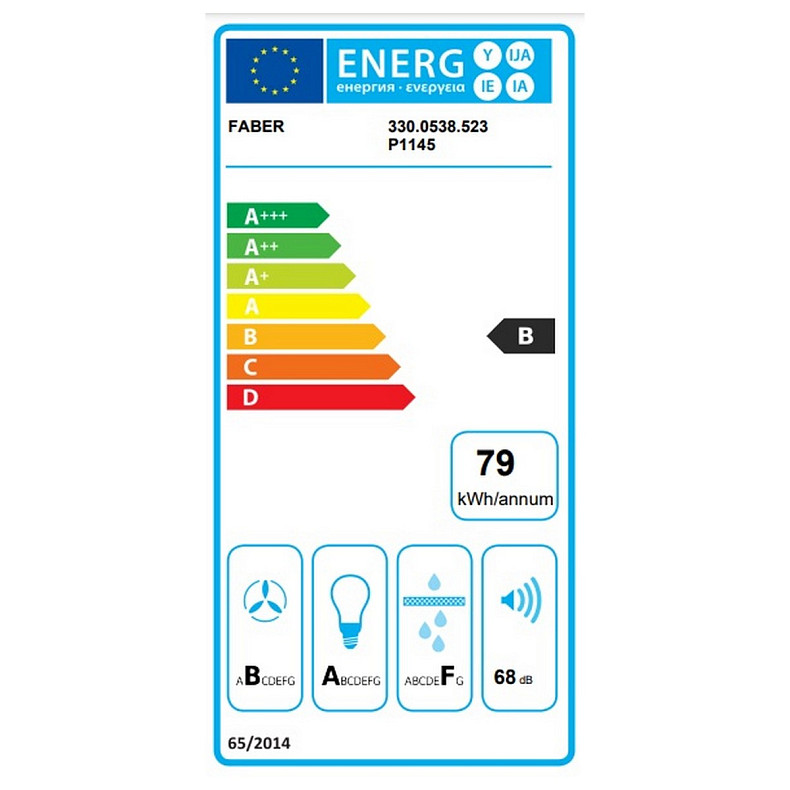 Вытяжка Faber наклонная, 80см, 1219м3ч, Steelmax Ev8 Led Wh A80, белый+нерж