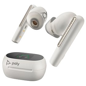 Наушники с микрофоном Poly TWS Voyager Free 60+ Earbuds + BT700A + TSCHC White