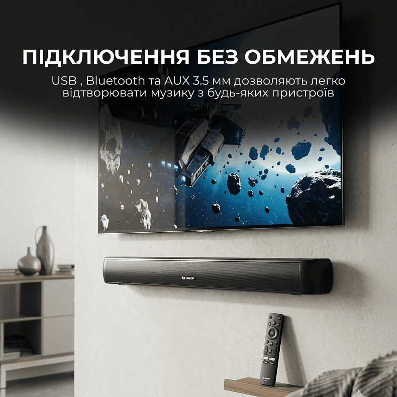 Cаундбар Sharp HT-SB107 Black