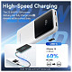 УМБ Vention 10000mAh 22.5W 3A PD,Micro-USB,USB-C,2xUSB-A,Built-in USB-C+Lightning Cables White