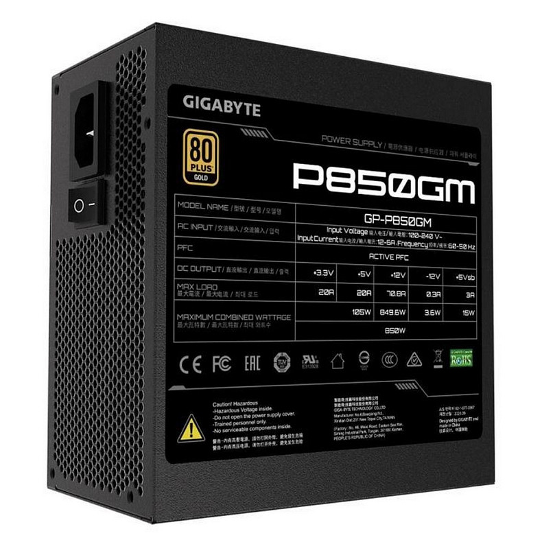 Блок живлення Gigabyte GP-UD850GM PG5 V2 850W
