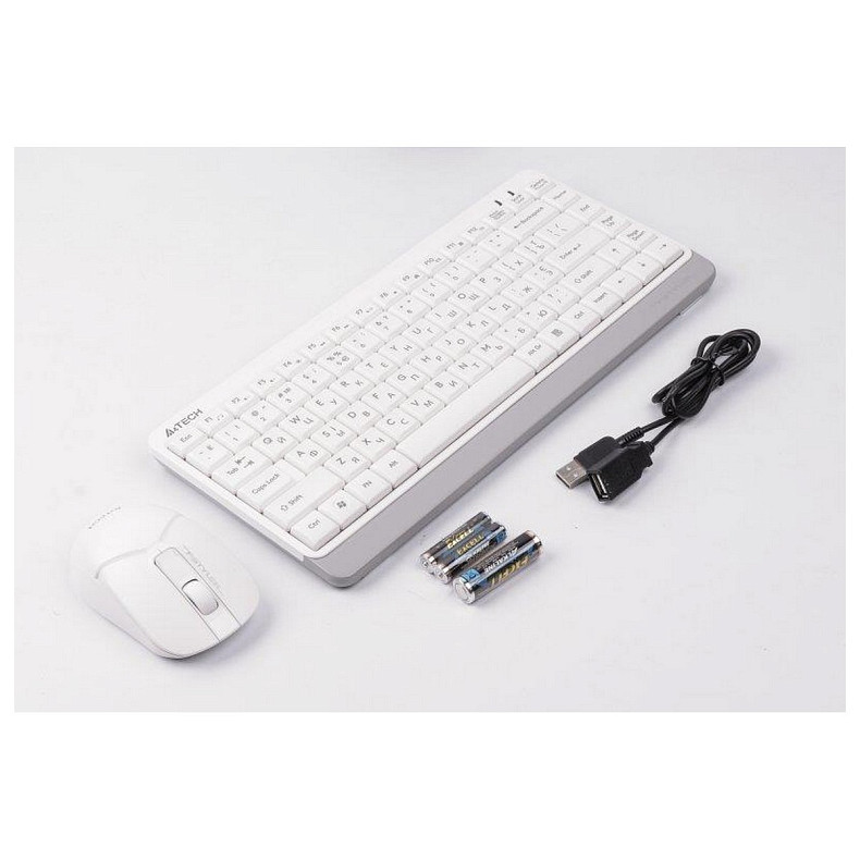 Комплект бездротовий A4Tech FG1112 White USB