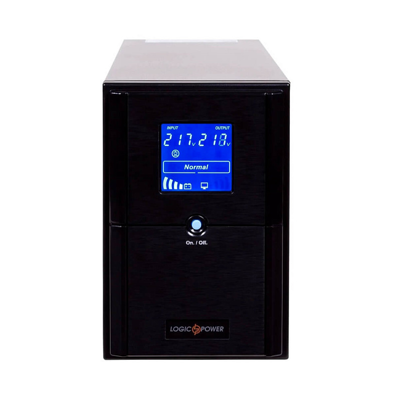 ДБЖ LogicPower LPM-UL1550VA, Lin.int., AVR, 3 x євро, USB, LCD, метал