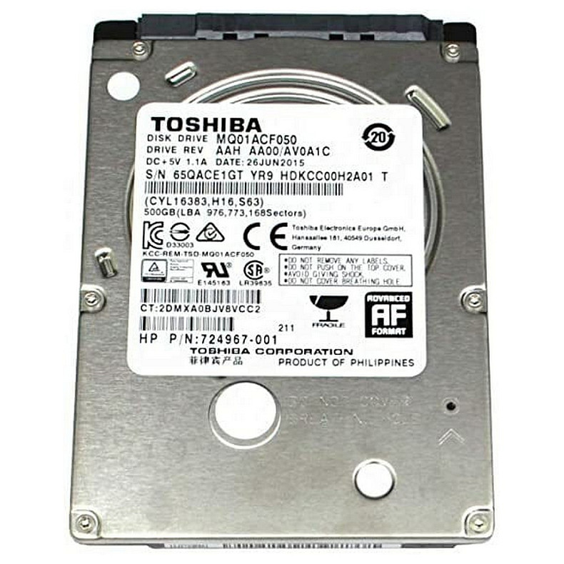 HDD накопитель Hitachi (HGST) Travelstar Z7K500 2.5" 500GB SATA 7200rpm 32MB (HTS725050A7E630/0J3807)