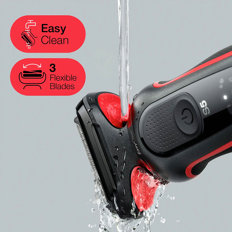Электробритва Braun Series 5 51-R1200s BLACK/RED