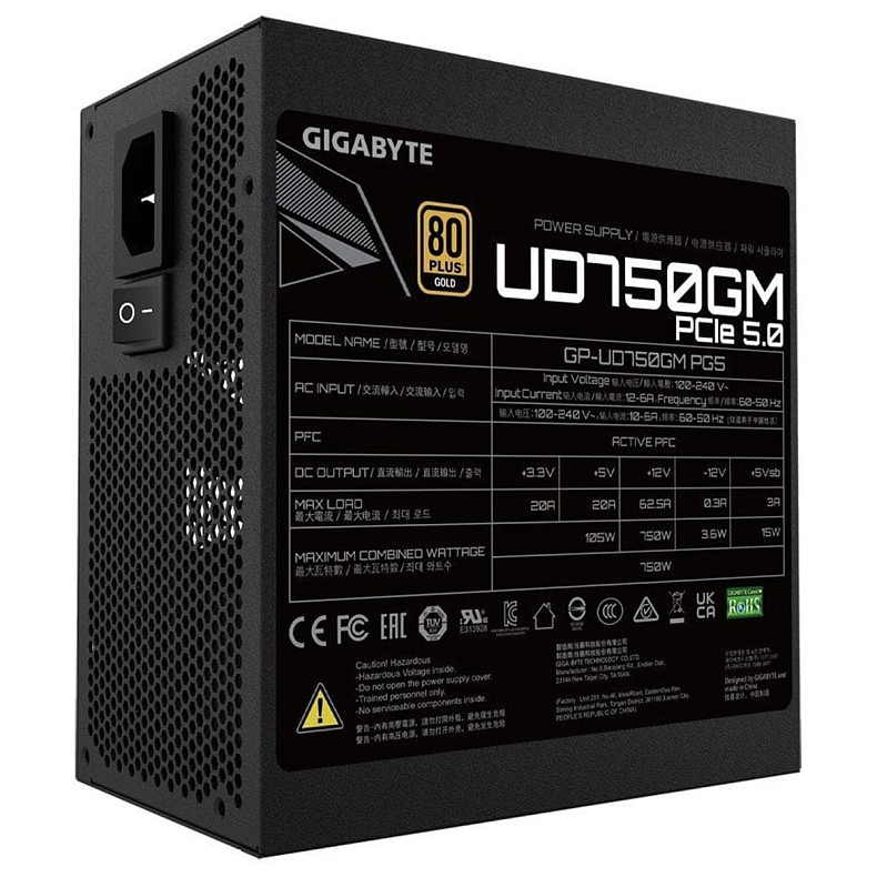 Блок живлення ATX3.0 750W GP-UD750GM PG5 GIGABYTE