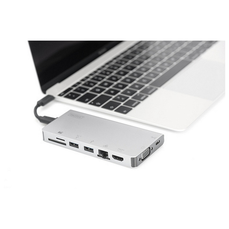 Док-станція DIGITUS Travel USB-C, 8 Port (DA-70866)