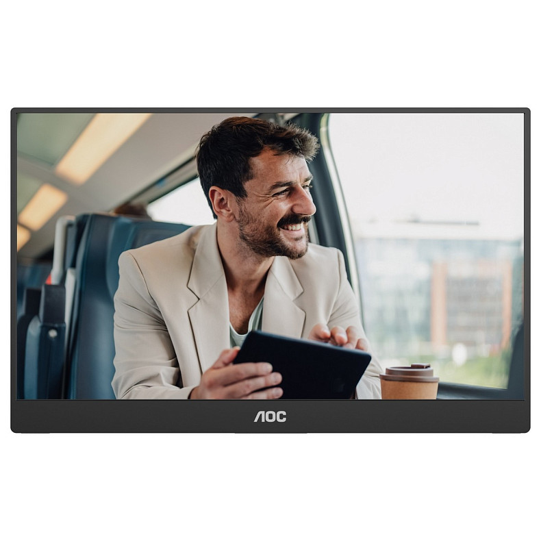Монітор AOC 15.6" 16T20E2, IPS, HDMI, USB- C, колонки