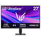 Монитор LG 27" 27G411A-B IPS 120Hz HDMI, DP, Audio, IPS 120Hz, 1ms, sRGB 99%, G-SYNC, FreeSync, HDR1