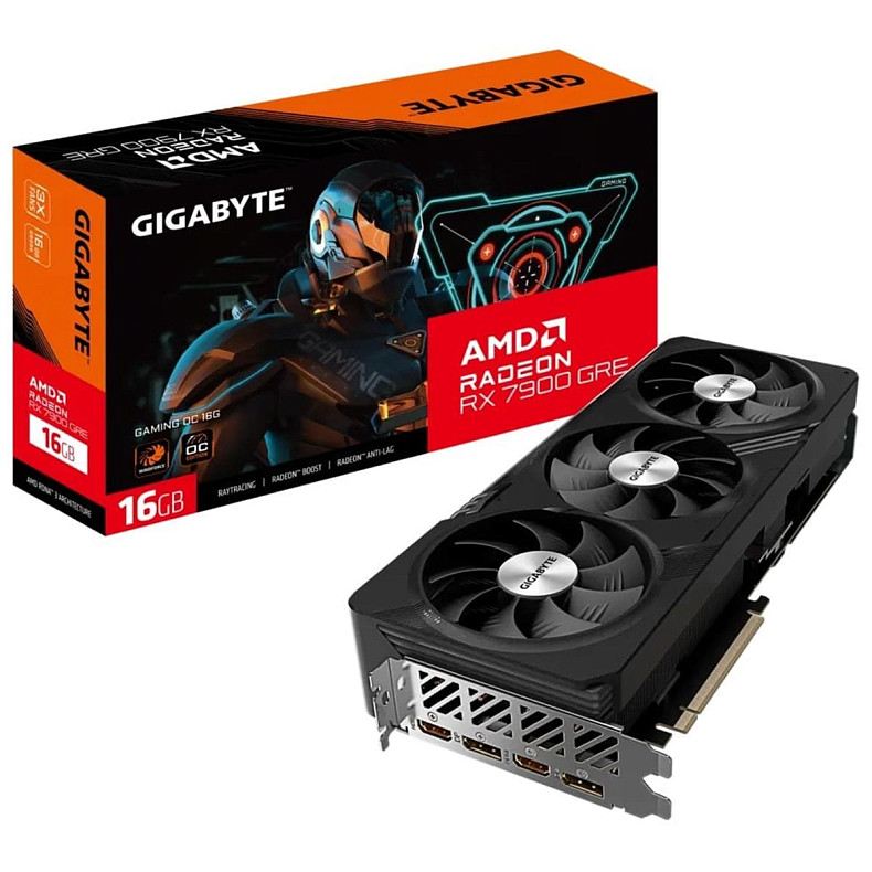 Видеокарта GIGABYTE RX7900GRE 16GB R79GREGAMING OC-16GD