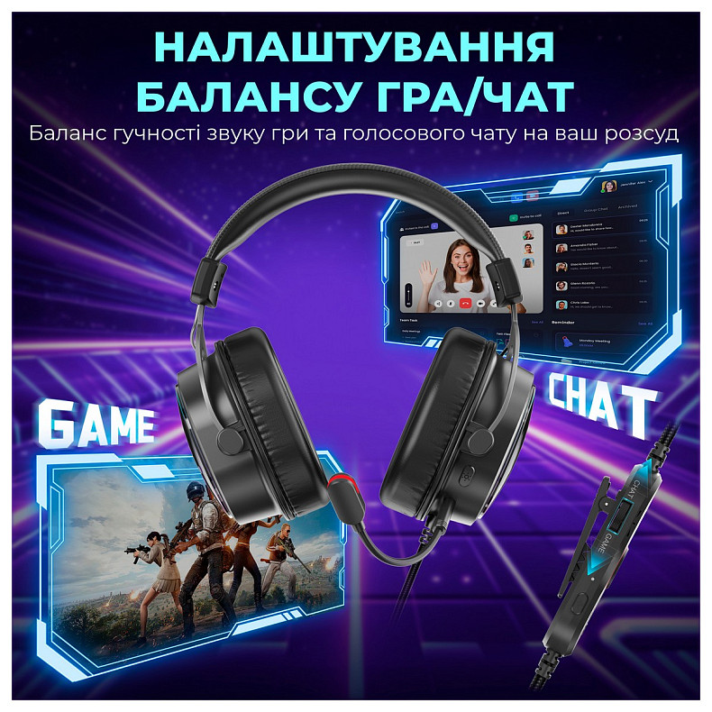 Гарнітура Fifine H16 7.1 Black RGB