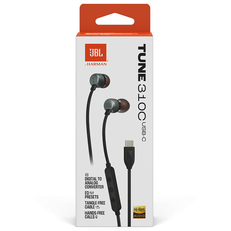 Навушники JBL Tune 310C USB-C Black (JBLT310CBLK)