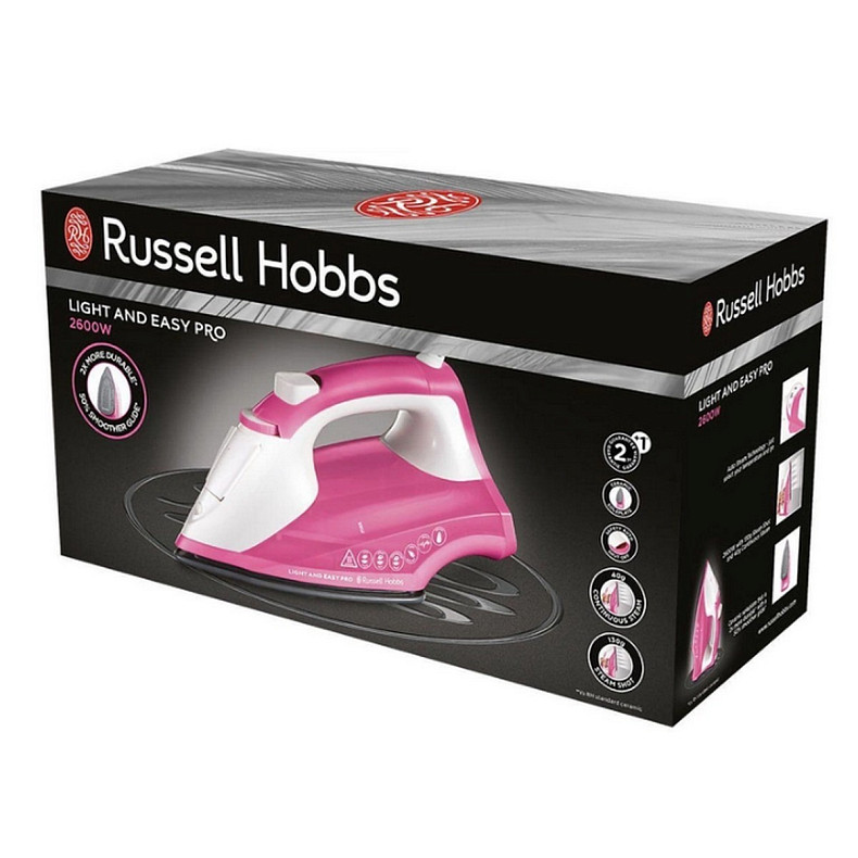 Праска RUSSELL HOBBS 26461-56 Light & Easy Pro Iron білий+ рожевий