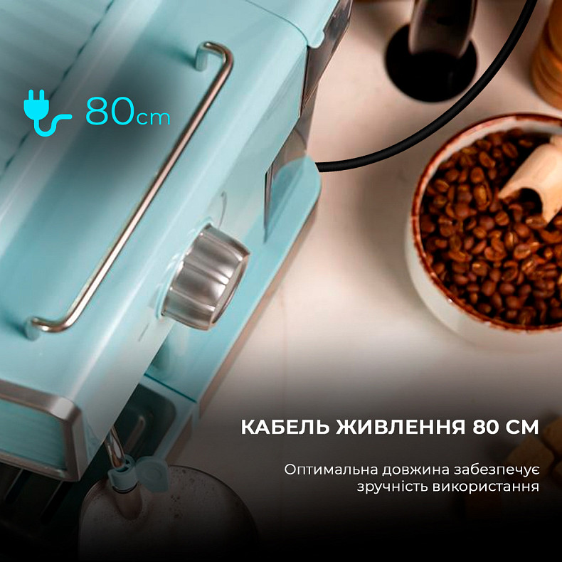 Кофеварка рожковая CECOTEC Power Espresso 20 Tradizionale Light Blue