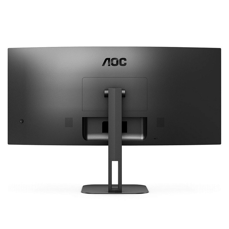 Монитор 34" AOC CU34V5C/BK, WQHD, VA, 100Гц, 1 мс, изогнутый, HDMI, DP, USB-C, USB-hub, колонки, черный