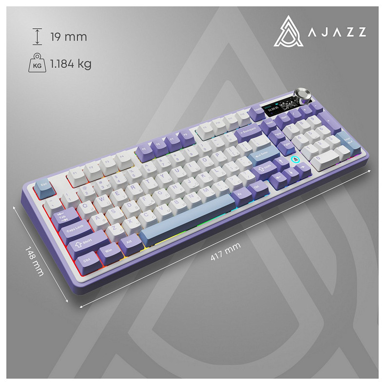 Клавиатура Ajazz AK980 V2 Gift Switch V2 White (AK980-V2-G-PWB)