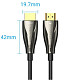 Кабель HDMI M-M,30.0 м, V2.1, Optical 8K 60Гц 48Gbps Dolby 7.1 PVC Black Zinc Alloy Vention