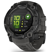 Спортивний годинник GARMIN Instinct 3 50mm AMOLED Black with Charcoal Silicone Спортивний годинник GARMIN Instinct 3 50mm AMOLED Black with Charcoal Silicone