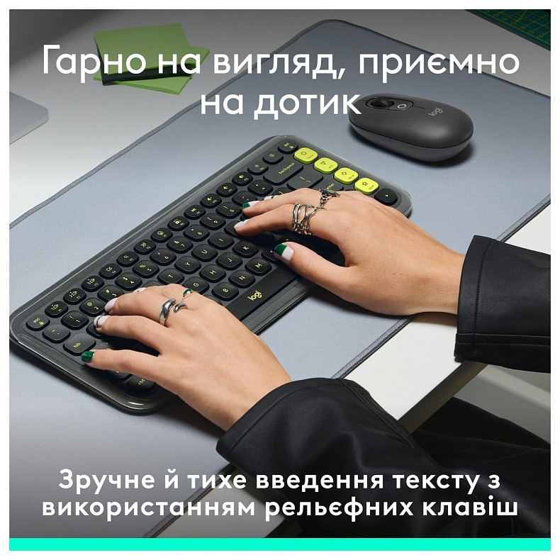 Клавиатура Logitech Pop Icon Keys Graphite (920-013157)