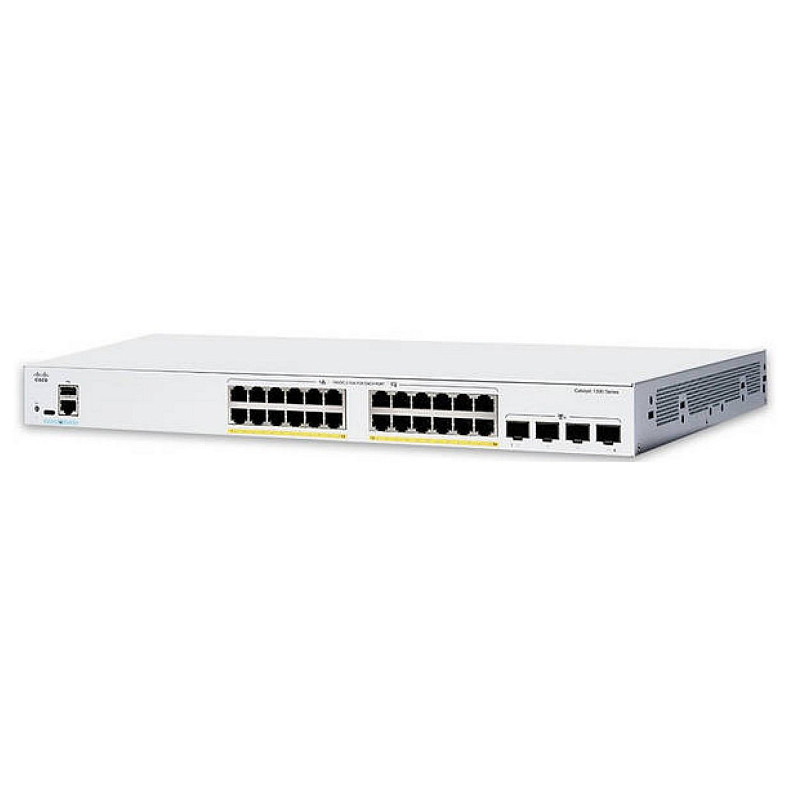 Коммутатор Cisco Catalyst 1300 24xGE, Full PoE, 4x10G SFP+