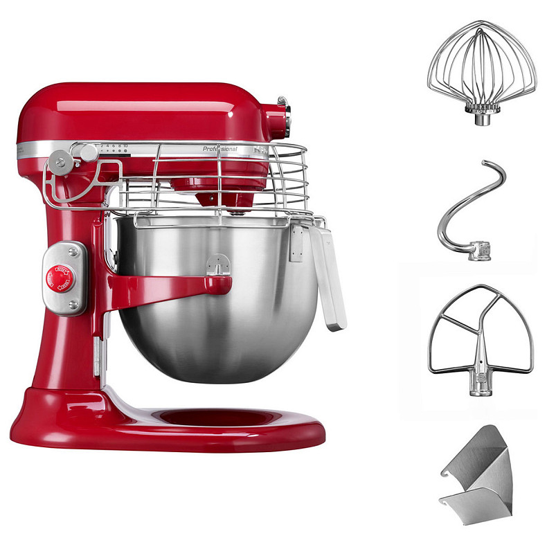 Кухонна машина KitchenAid PROFESSIONAL 6,9 л 5KSM7990XEER червоний